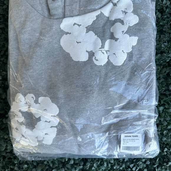 Denim Tears Cotton Wreath Hoodie Grey XL - Picture 4 of 4